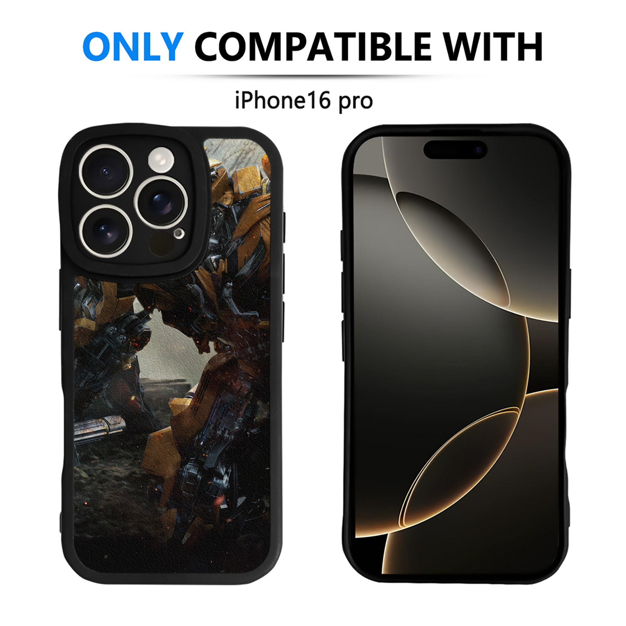 （画像用） Transformers トランスフォーマー 【iPhone 16シリーズ対応】シリコンスマホケース（レザー調） 材質：シリコン